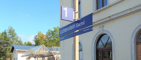 Bahnhof von Lichtenstein/Sa. - Gleis 1