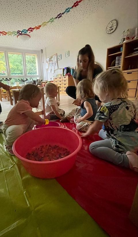 Kinder der Kita "Knirpsenland" in Aktion